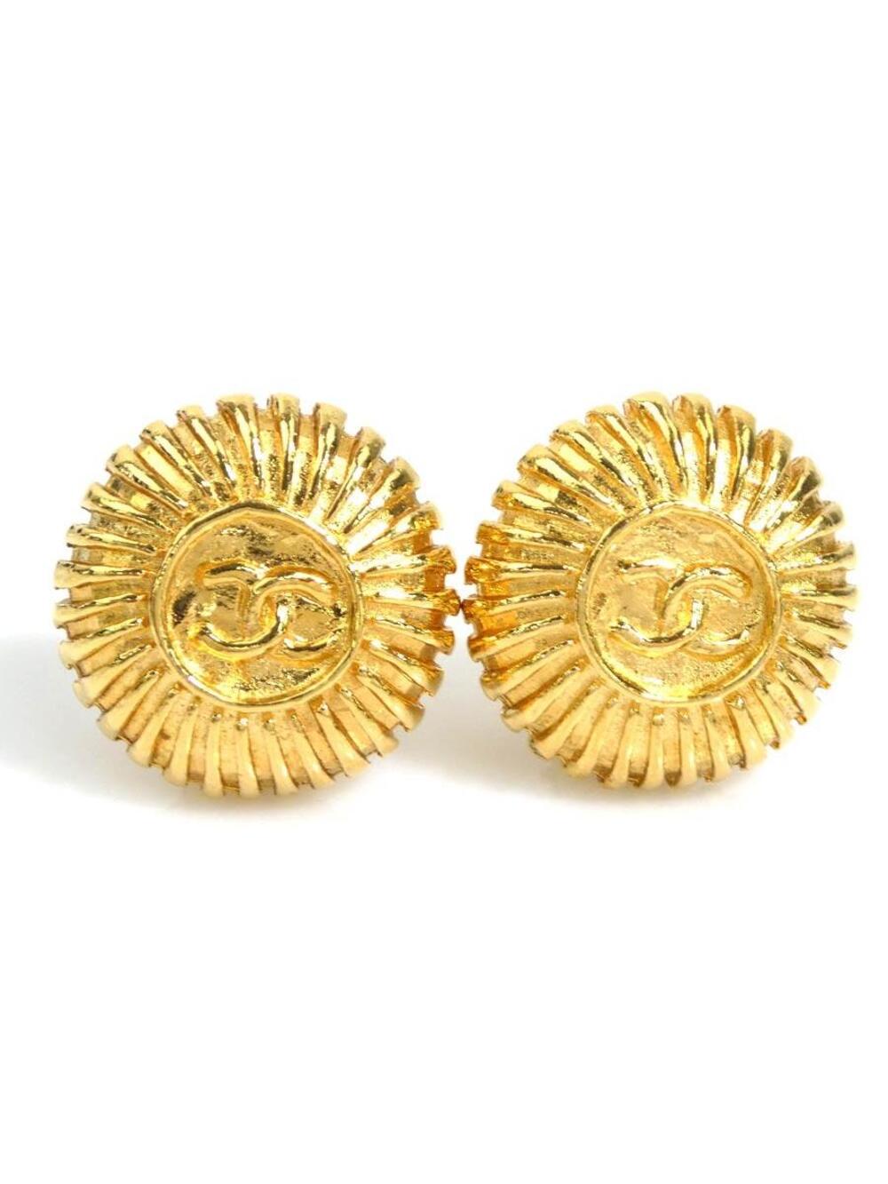 Auth Chanel Cc Logo Clip On Earrings #302777C29B